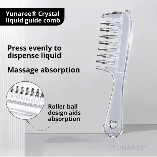 Hair Oil Applicator Crystal Comb For Hair Care