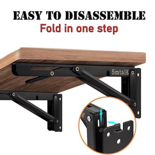 Heavy-Duty Foldable Wall Bracket Set