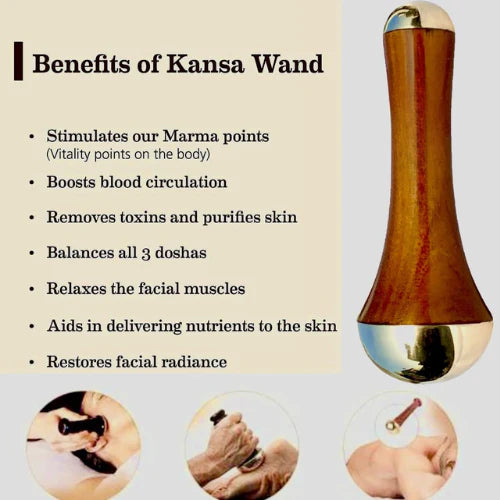 Handcrafted Kansa Foot Therapy Tool for Deep Massage