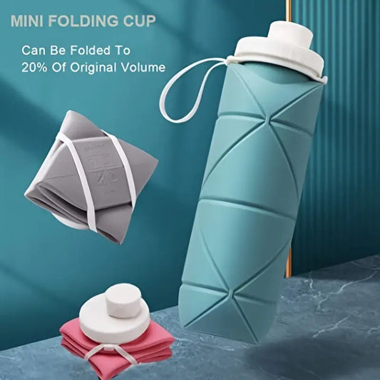 Foldable Silicone Water Bottle 600Ml