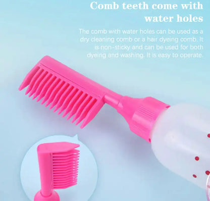 Professional Hair Dye Applicator Comb with Oil Bottle