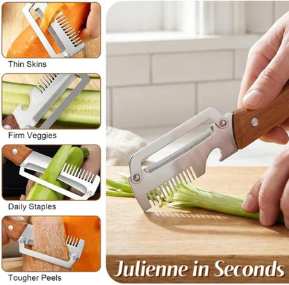 3 in 1 Stainless Steel Vegetable Peeler Knife
