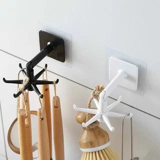 360° Rotation Self-Adhesive Hook Kitchen Bathroom