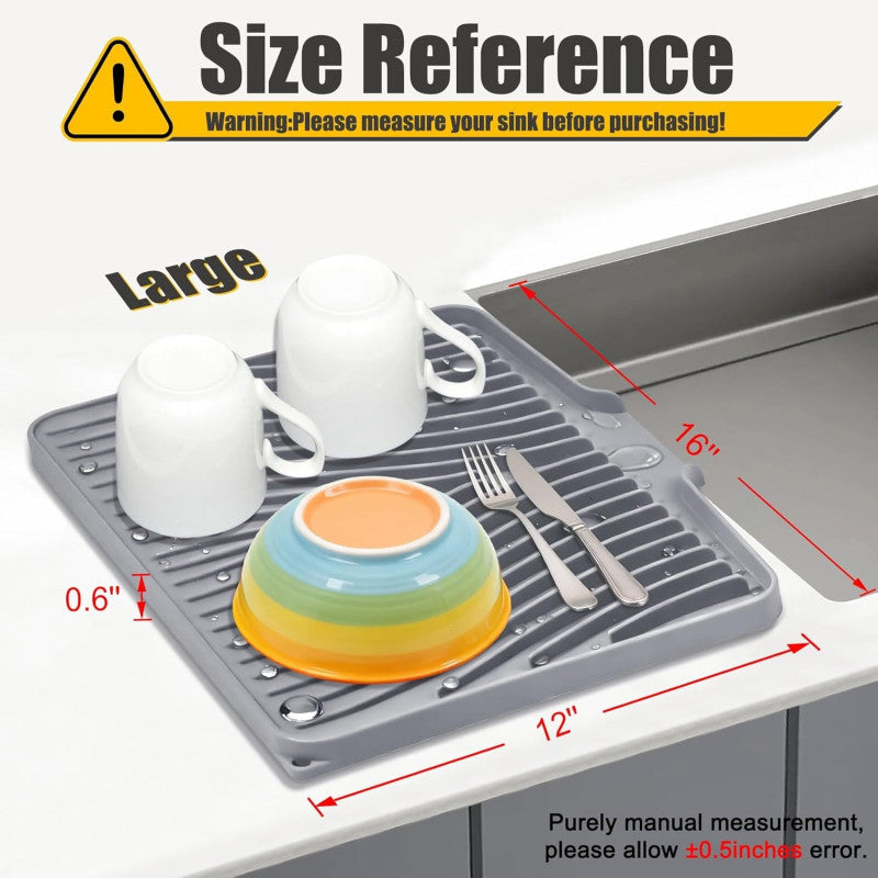 Silicone Anti Slip Dish Drying Matt