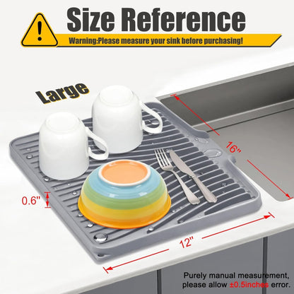 Silicone Anti Slip Dish Drying Matt