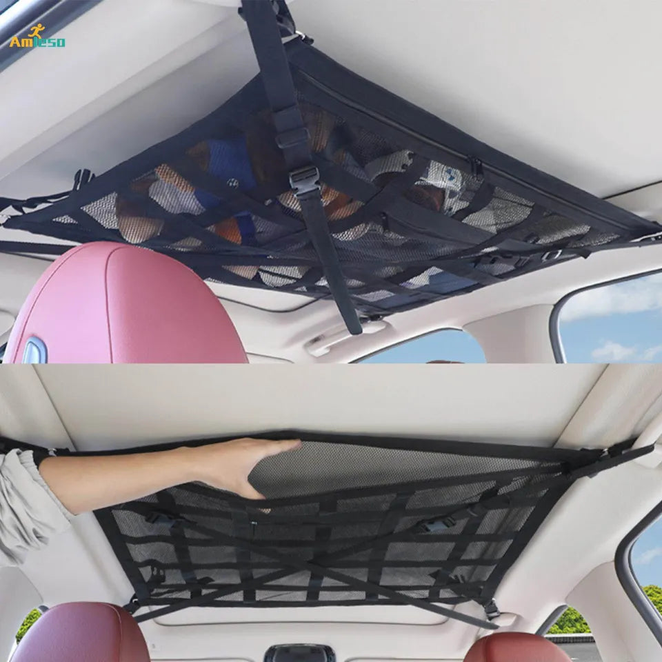 Large Capacity Car Roof Storage Net
