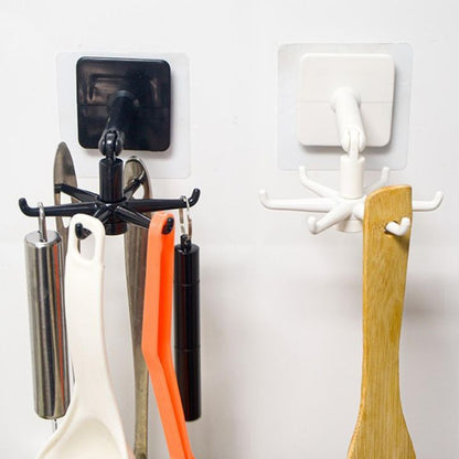 360° Rotation Self-Adhesive Hook Kitchen Bathroom