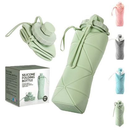 Foldable Silicone Water Bottle 600Ml