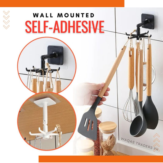 360° Rotation Self-Adhesive Hook Kitchen Bathroom