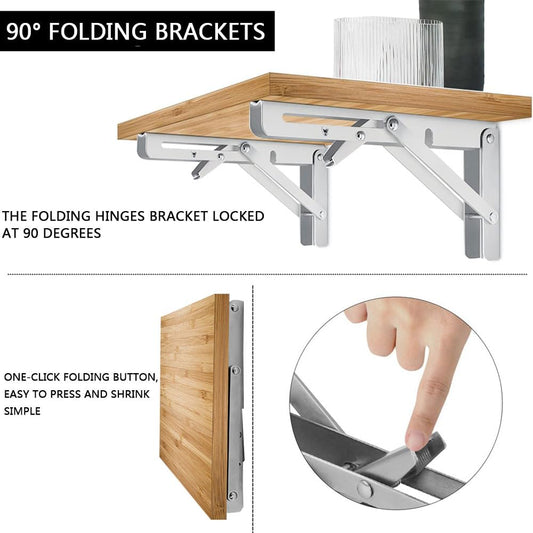 Heavy-Duty Foldable Wall Bracket Set