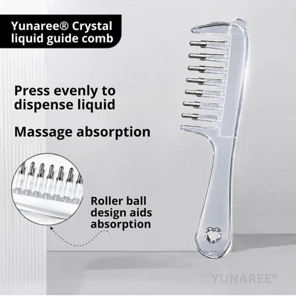Hair Oil Applicator Crystal Comb For Hair Care