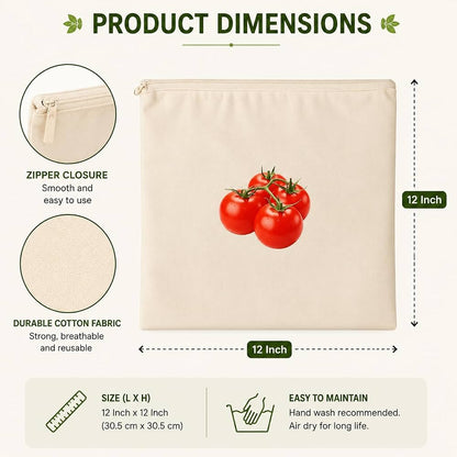 Reusable Cotton Grocery & Vegetable Storage Bag