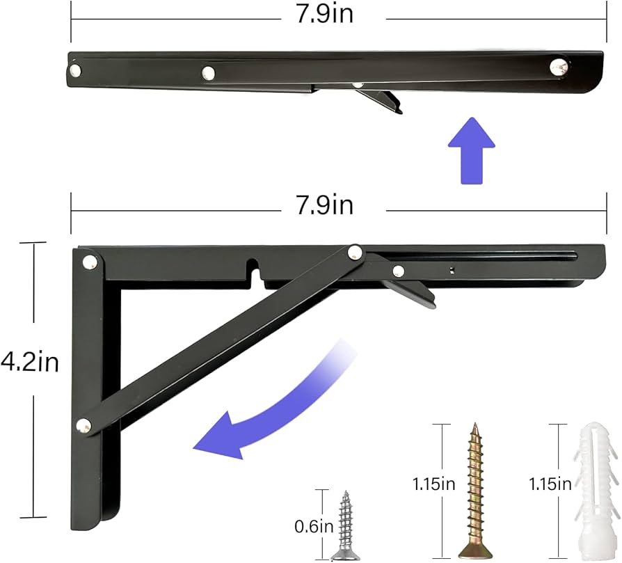 Heavy-Duty Foldable Wall Bracket Set