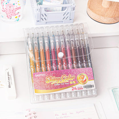 Vibrant Glitter Gel Pen Collection