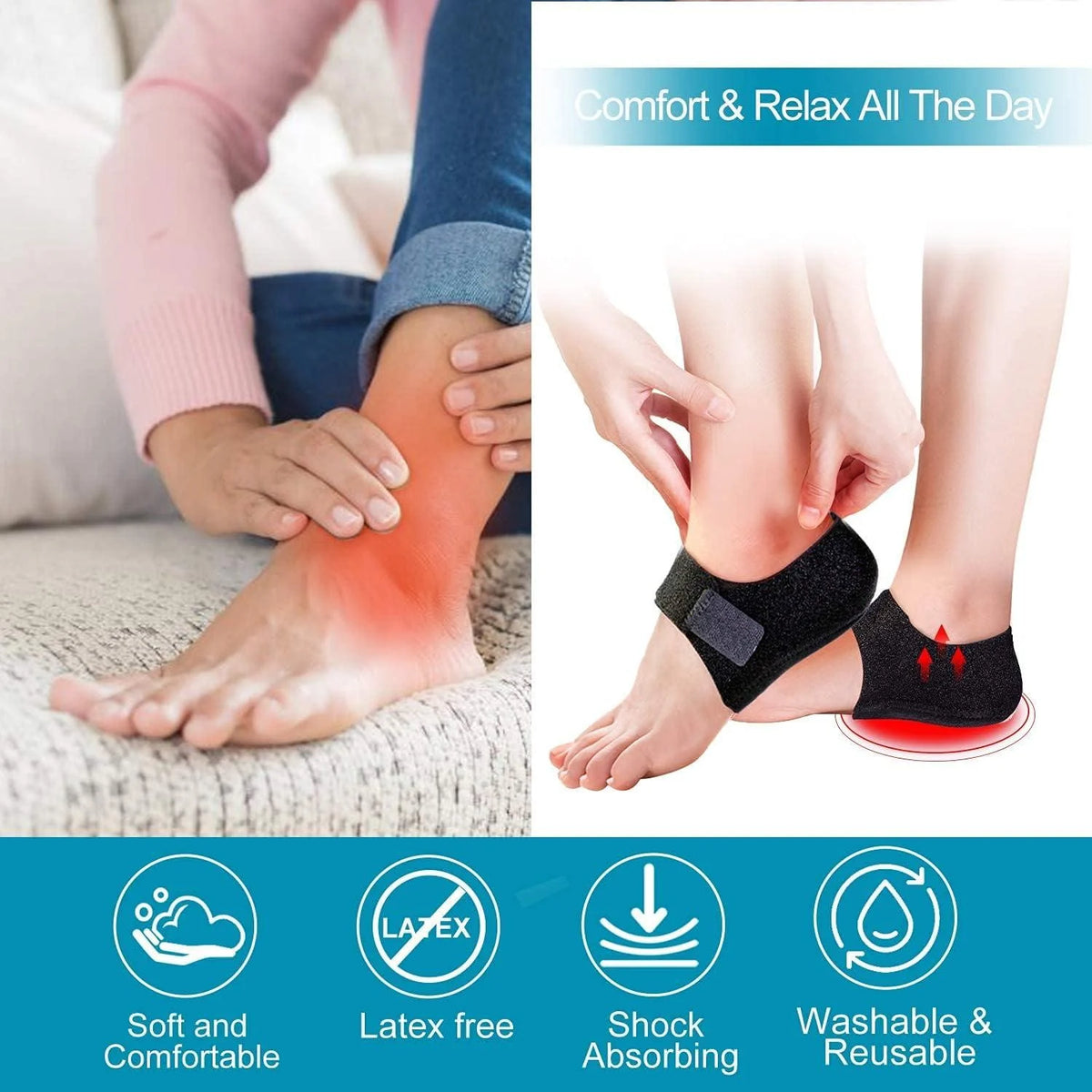 SoftStep Heel Protector for Cushioning & Comfort