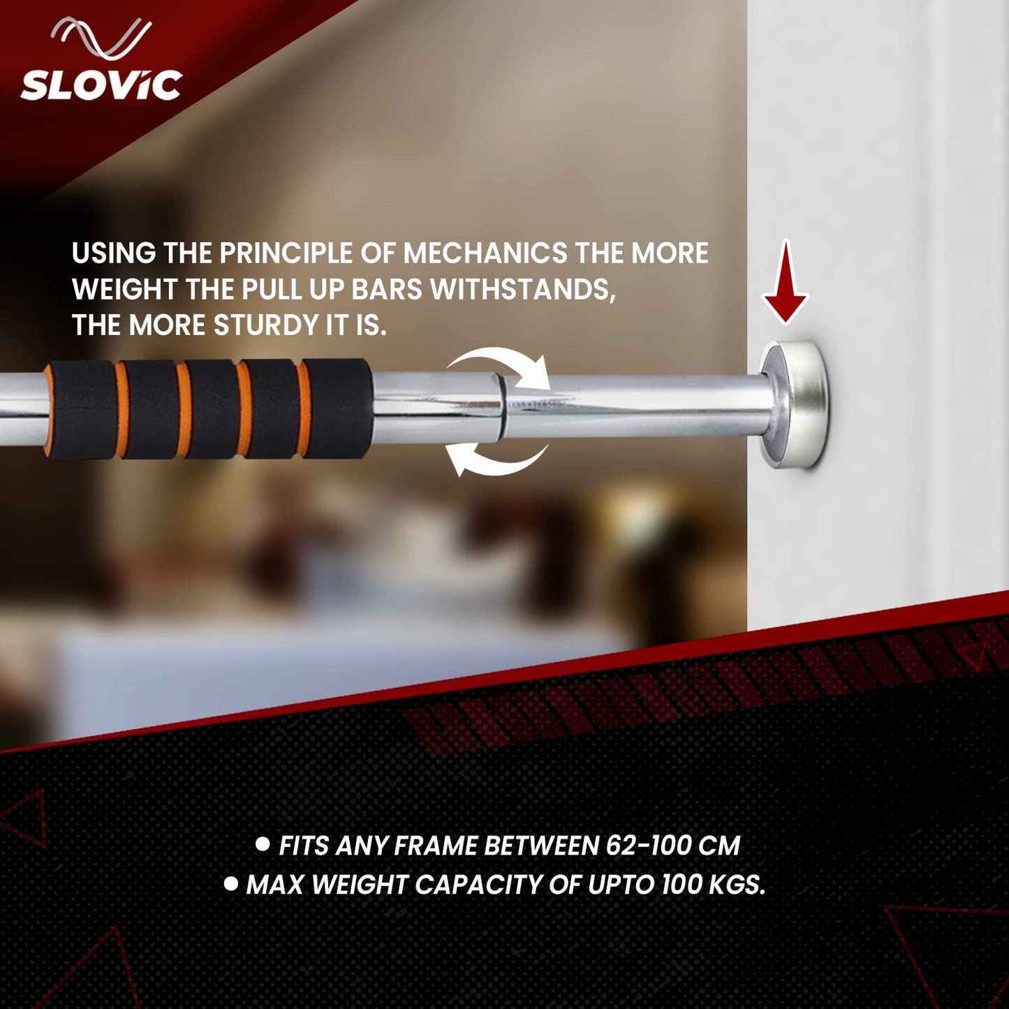 💪Heavy-Duty Adjustable Doorway Exercise Bar