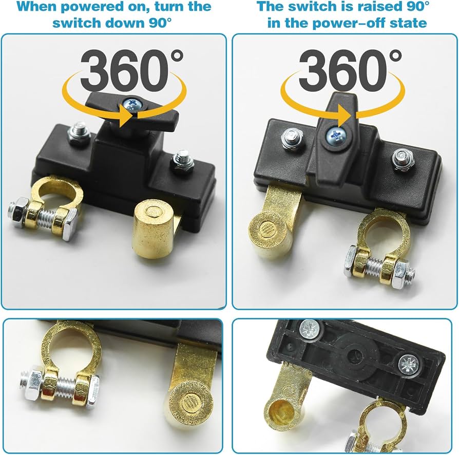 Anti-Theft Car Battery Isolator Lock