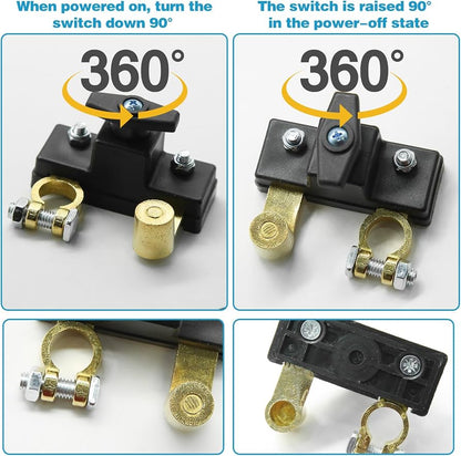 Anti-Theft Car Battery Isolator Lock