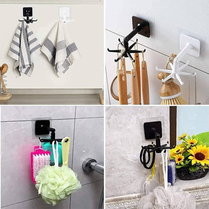 360° Rotation Self-Adhesive Hook Kitchen Bathroom