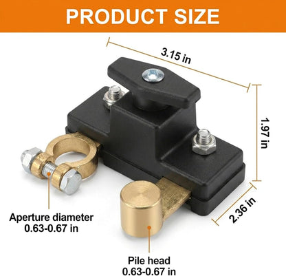 Anti-Theft Car Battery Isolator Lock