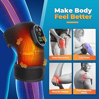 Rechargeable Knee Massager & Heat Support Belt