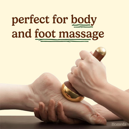 Kansa face & Foot Therapy Tool for Deep Massage