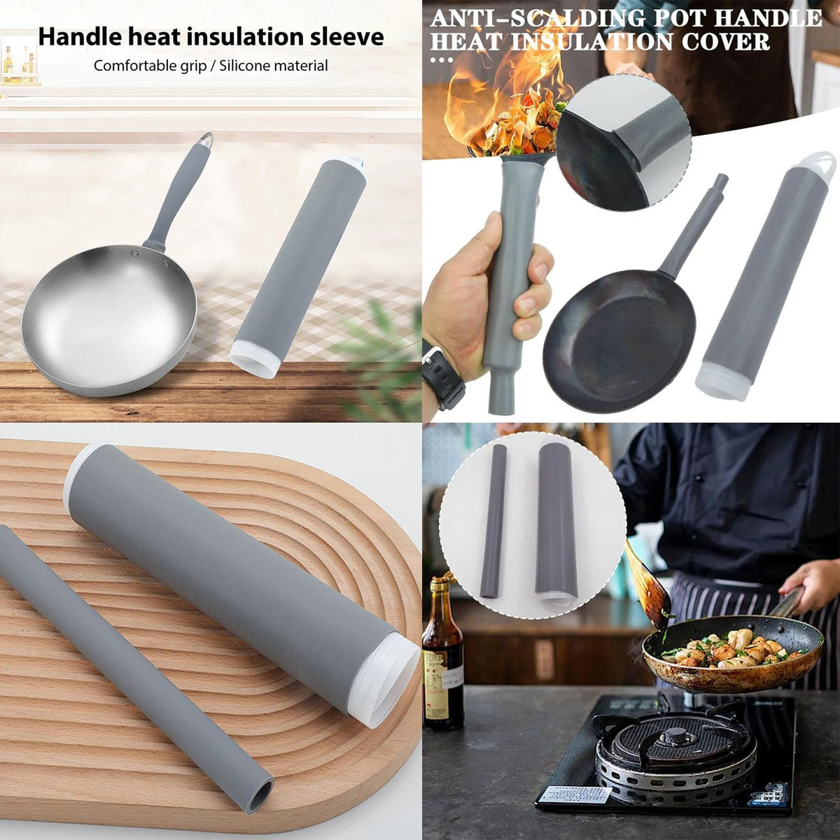 Silicone Pot Handle Grip Heat Insulation