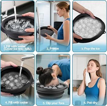 Silicone Ice Cube Bowl for Facial Ice Therapy