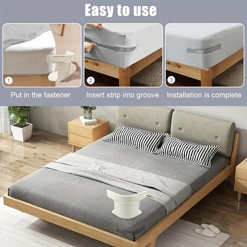 Anti-Slip Bedsheet Gripper 4 Pieces