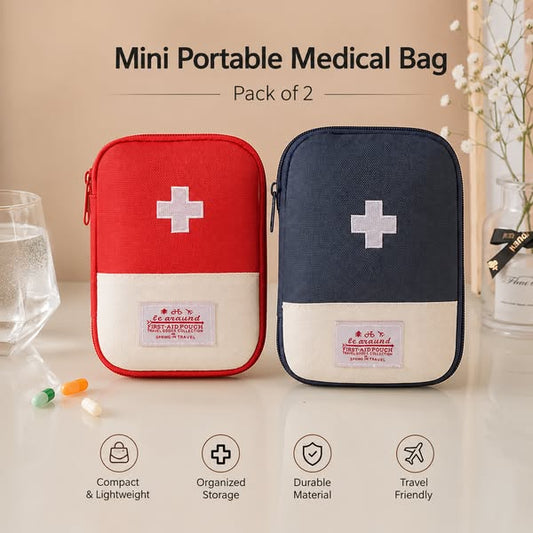 Portable Mini Medical Bag (Pack of 2)
