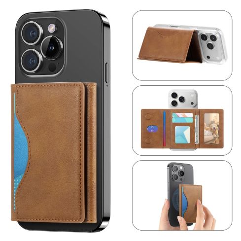 Premium Magnetic Leather Wallet With Mobile Stand