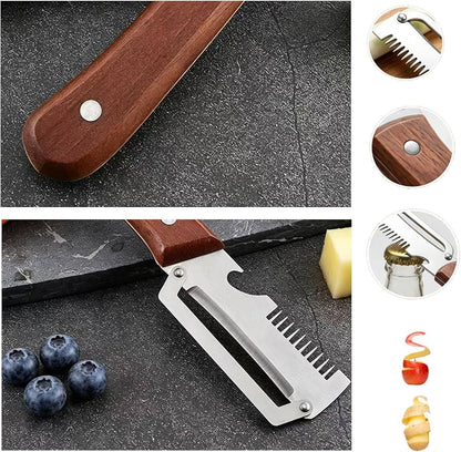 3 in 1 Stainless Steel Vegetable Peeler Knife