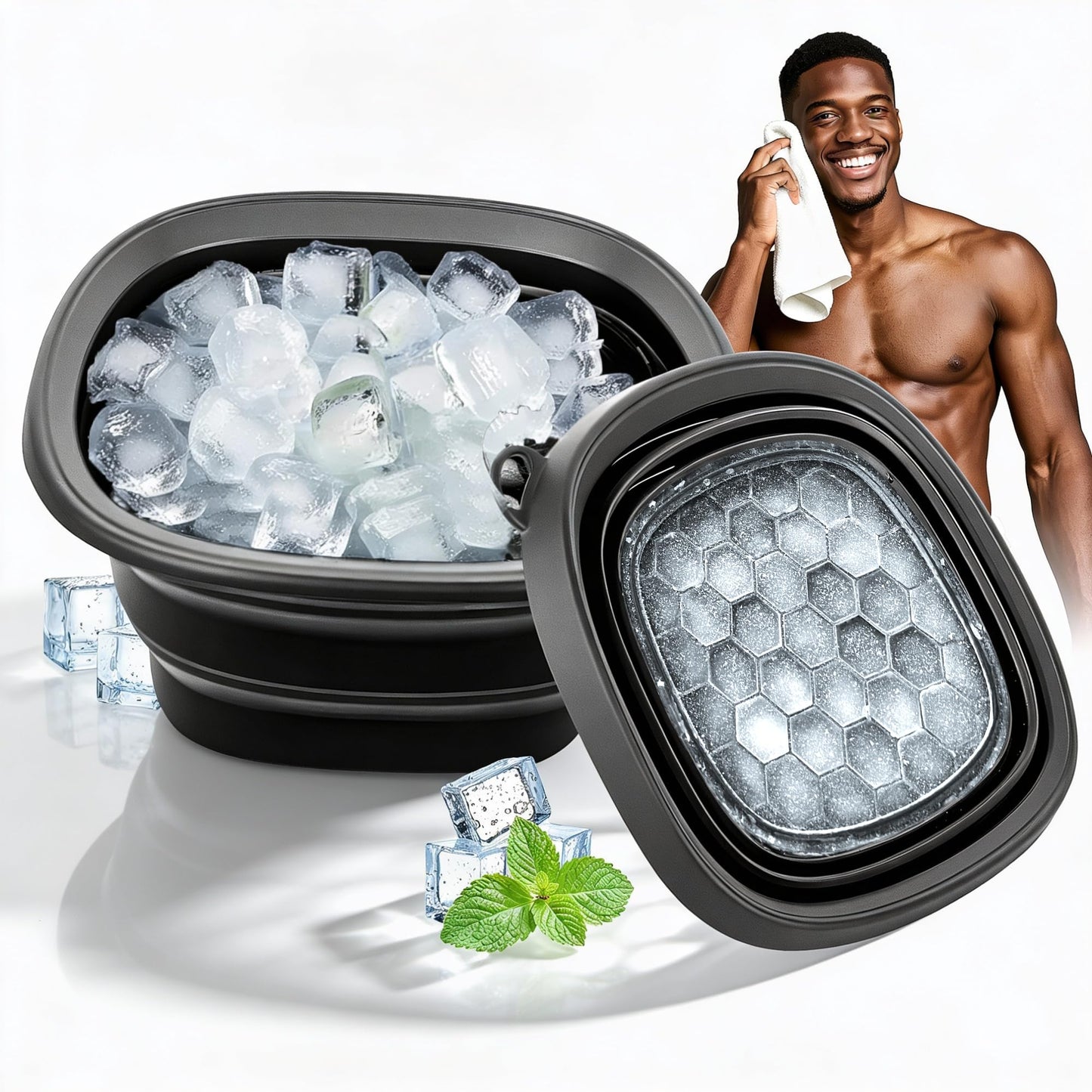 Silicone Ice Cube Bowl for Facial Ice Therapy