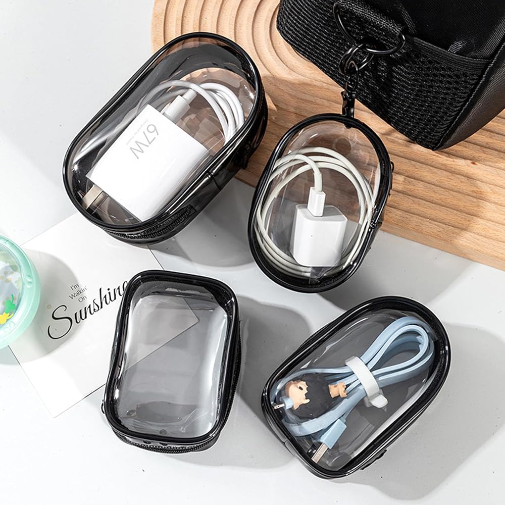 Smart Transparent Storage Bag With Keychain