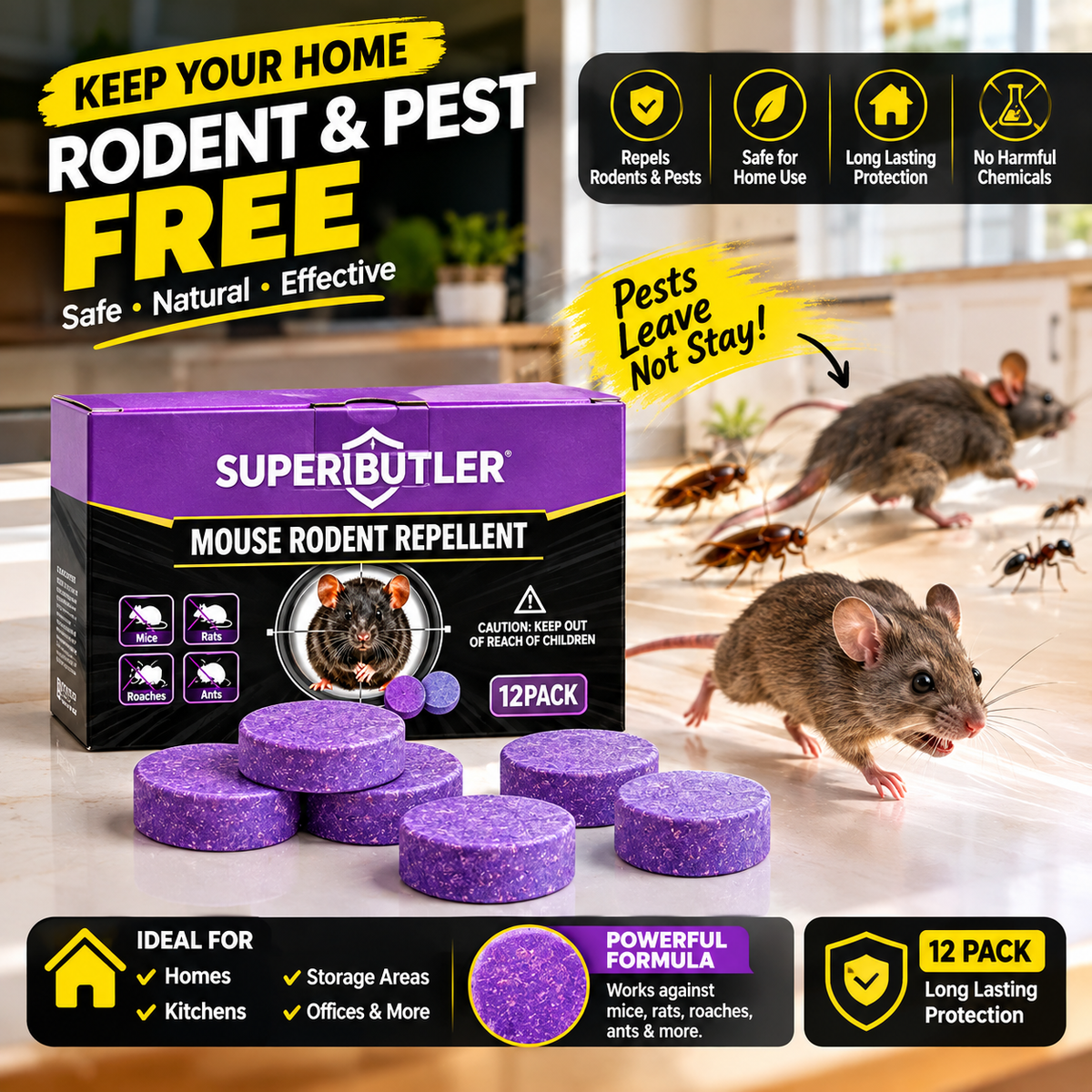 Super Butler Rodent & Pest Control Repellent