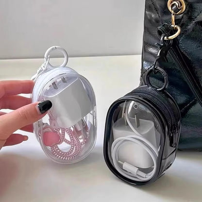 Smart Transparent Storage Bag With Keychain