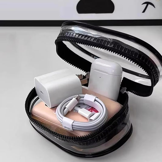 Smart Transparent Storage Bag With Keychain