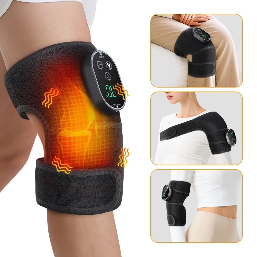 Rechargeable Knee Massager & Heat Support Belt