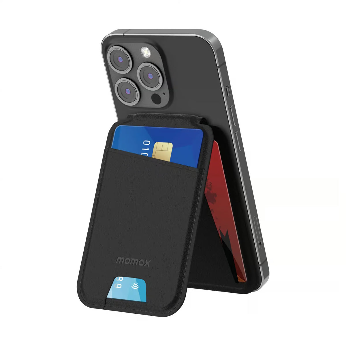 Premium Magnetic Leather Wallet With Mobile Stand