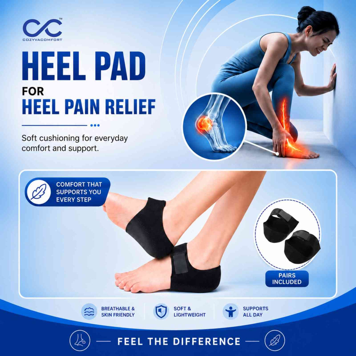 SoftStep Heel Protector for Cushioning & Comfort
