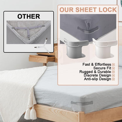 Anti-Slip Bedsheet Gripper 4 Pieces