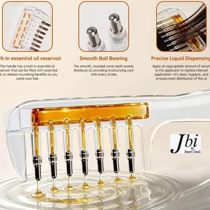 Hair Oil Applicator Crystal Comb For Hair Care