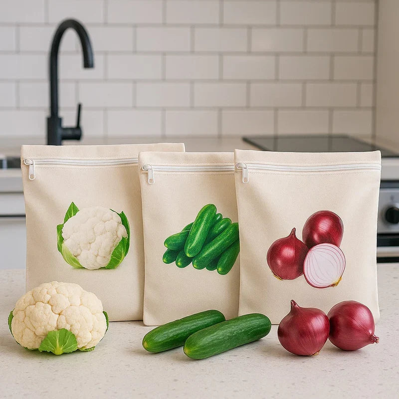 Reusable Cotton Grocery & Vegetable Storage Bag