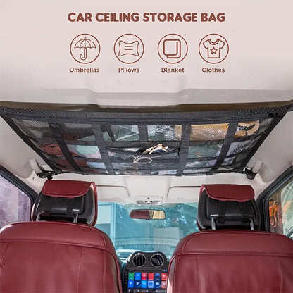 Large Capacity Car Roof Storage Net