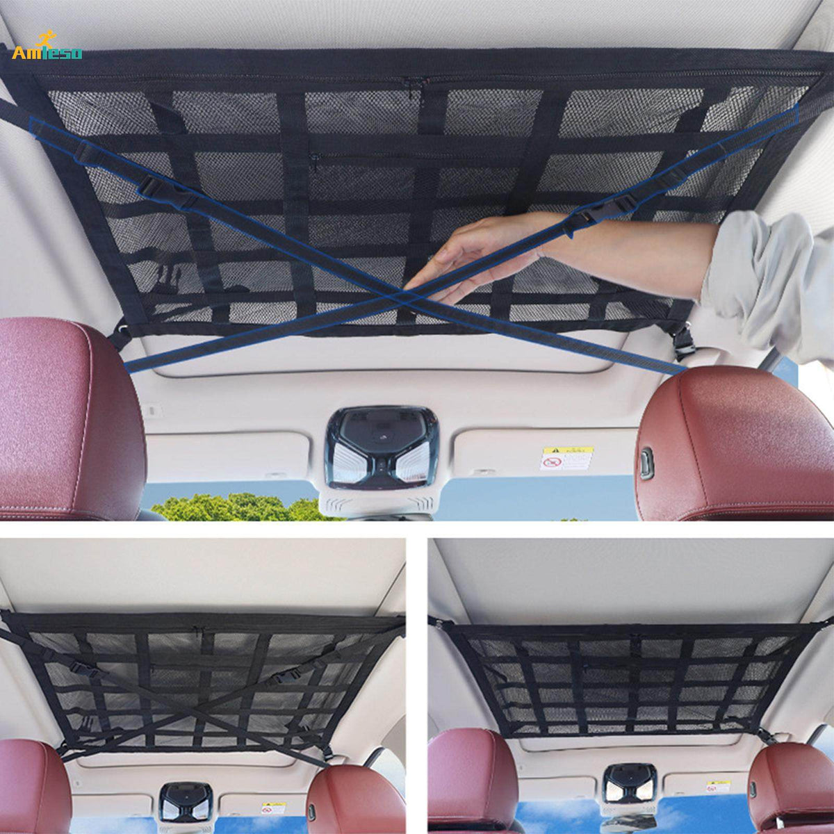 Large Capacity Car Roof Storage Net