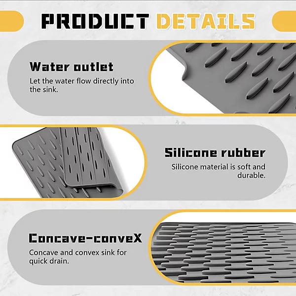 Silicone Anti Slip Dish Drying Matt