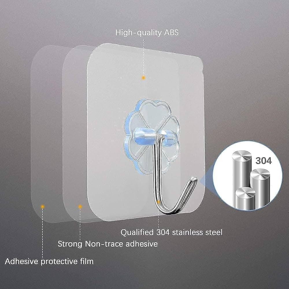 Multi-Purpose Self-Adhesive Wall Hook