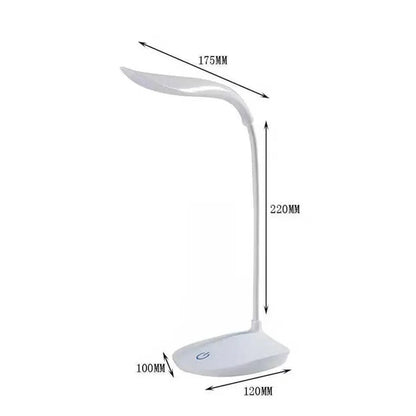 Portable Touch Control LED Desk Lamp – USB Rechargeable