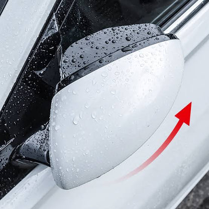 2-in-1 Carbon Fiber Car Blind Spot Mirror & Rain Eyebrow