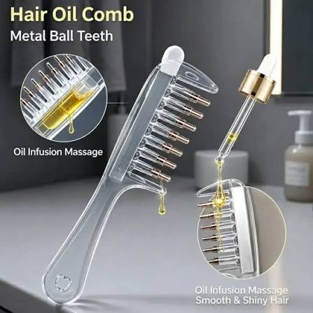 Hair Oil Applicator Crystal Comb For Hair Care